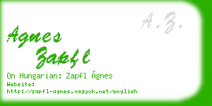 agnes zapfl business card